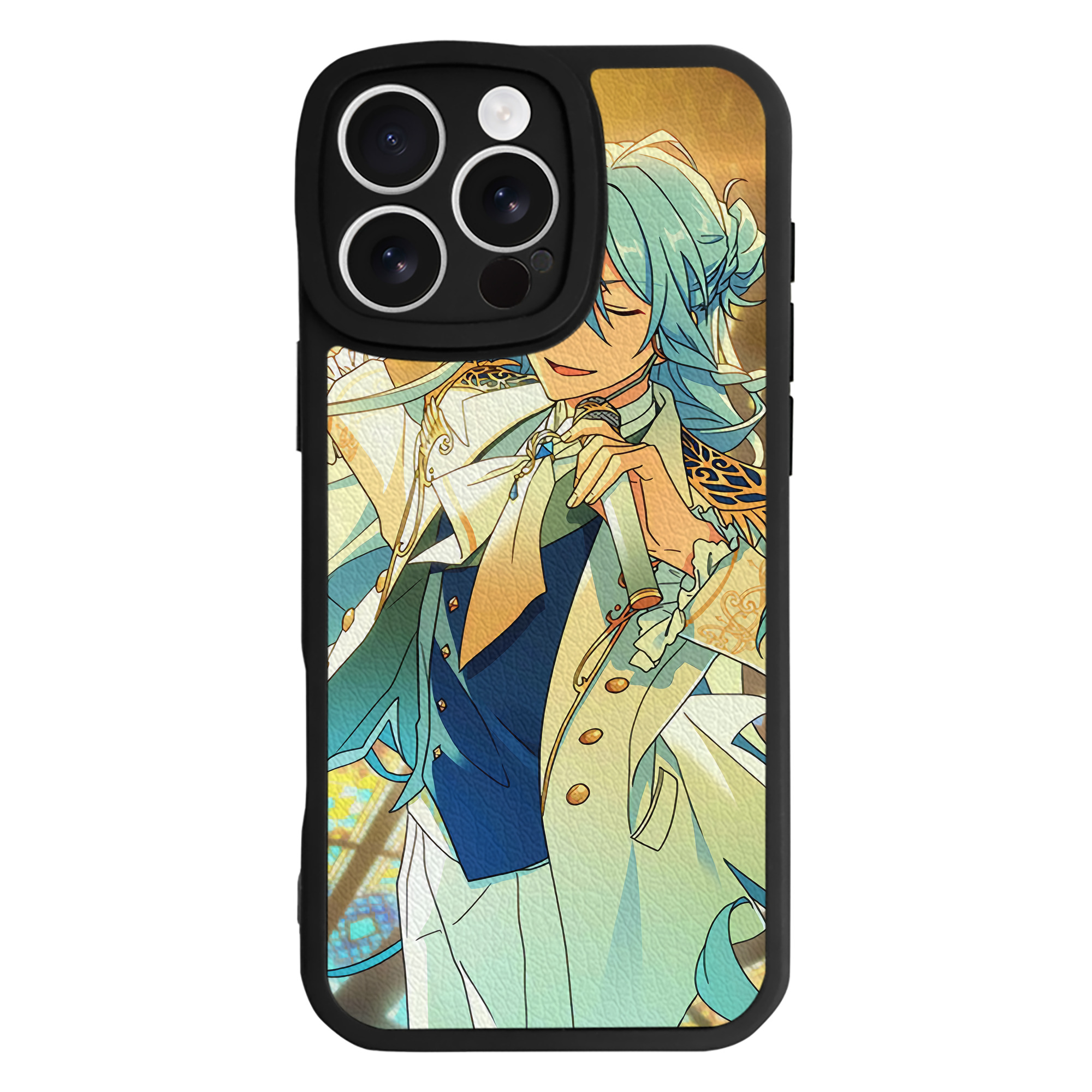（画像用） あんさんぶるスターズ! Ensemble Stars 【iPhone 16シリーズ対応】シリコンスマホケース（レザー調） 材質：シリコン
